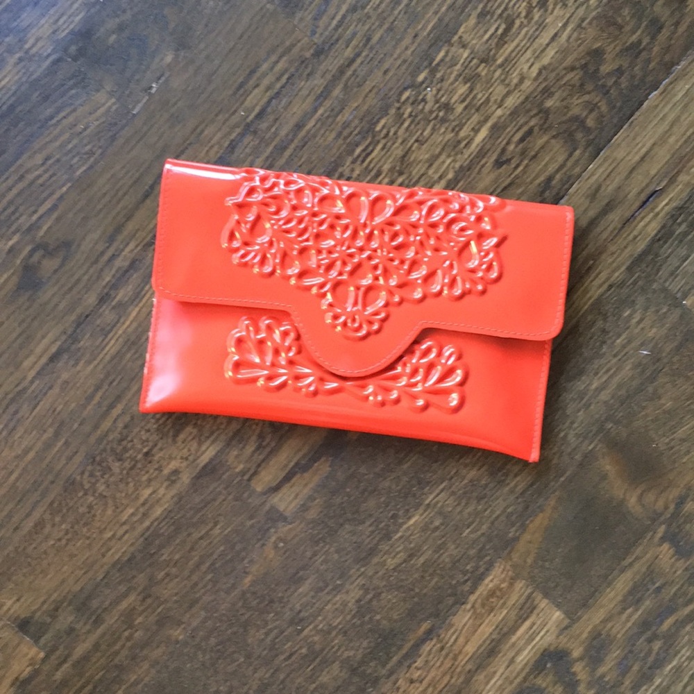 Slim Red Clutch